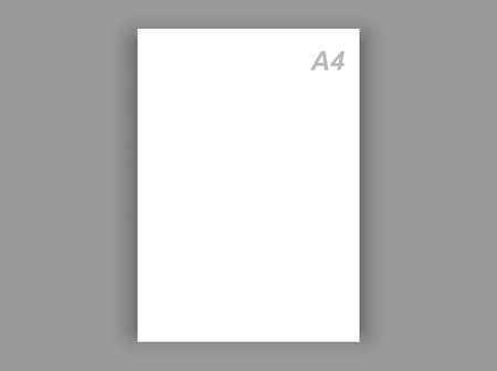 Blank sheet of a4 paper. vector graphicsのイラスト素材