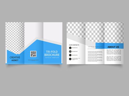 Tri fold brochure design, Business Tri fold brochure design, Corporate Tri fold brochure design,のイラスト素材