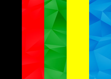 Background with multi-colored stripes, abstract colorful background Colored lines on a white background. Bright design.のイラスト素材