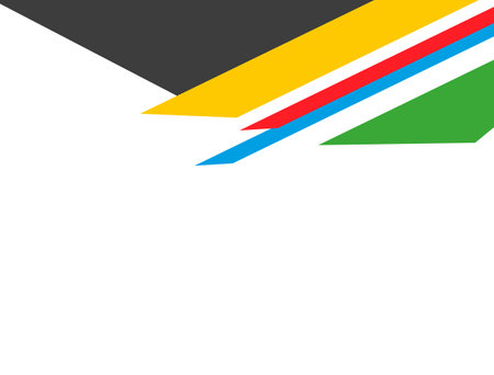 Curved colored lines on a white background.のイラスト素材