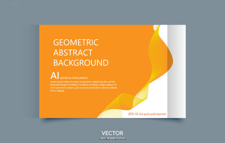 Abstract background gradient wave line Elegant Abstract Wave Pattern for AI and Technology Themesのイラスト素材