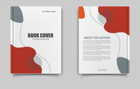 Corporate poster or cover with liquid form business. Annual report, book or catalog cover. Editable template.のイラスト素材