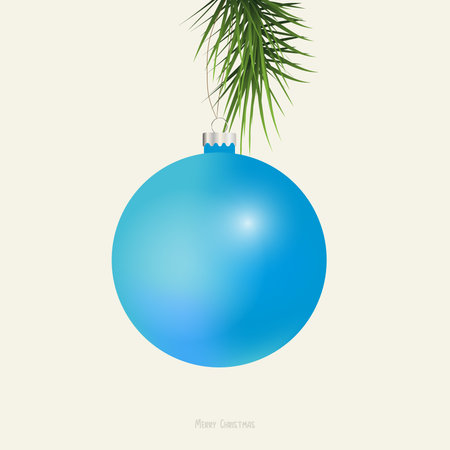 Blue Christmas Ornament Vector Design. Ideal for holiday marketing materials, greeting cards, packaging, and festive graphic compositions.のイラスト素材