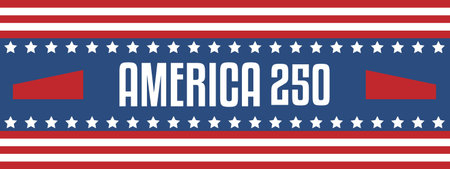 Web banner for the 250th anniversary of the United States.のイラスト素材