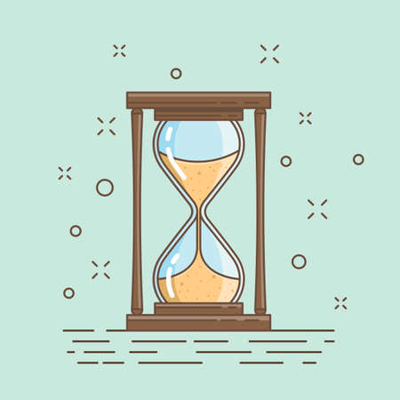 Hourglass, measure timeのイラスト素材