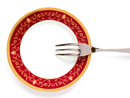 empty plateの写真素材