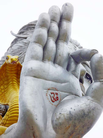 Statue of the god Shiva in India, Karnatakaの写真素材