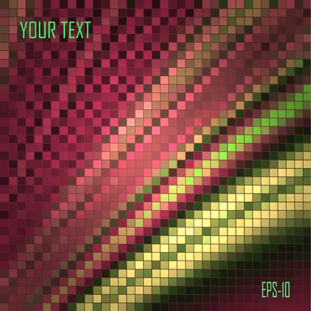 mosaic background of colored squares like a fountain. write your ad. for design and printing.のイラスト素材