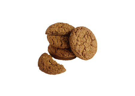 tasty and healthy cookies for health. isolated on white background without shadows.の写真素材