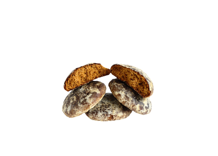 tasty and healthy cookies for health. isolated on white background without shadows.easy to cut for your design.の写真素材
