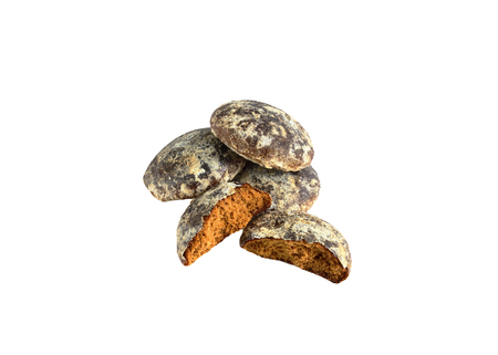 tasty and healthy cookies for health. isolated on white background without shadows.easy to cut for your design.の写真素材