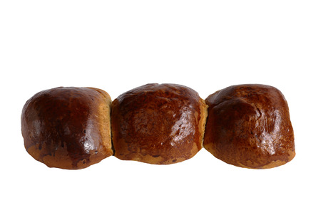 tasty and healthy bread for a healthy diet. isolated on white background without shadows. easy to cut for your design.の写真素材