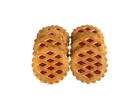 tasty and healthy cookies for health. isolated on white background without shadows.easy to cut for your design.の写真素材