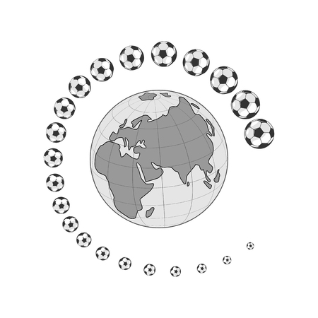 Football ball icon.のイラスト素材