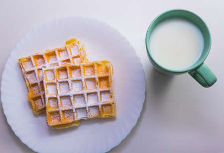 Pancakes with milkのeditorial素材