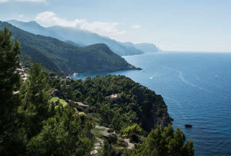 Mountains by the seaのeditorial素材