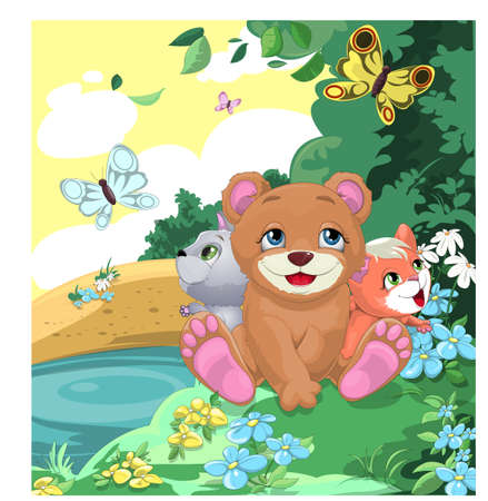 	cheerful animalsの写真素材