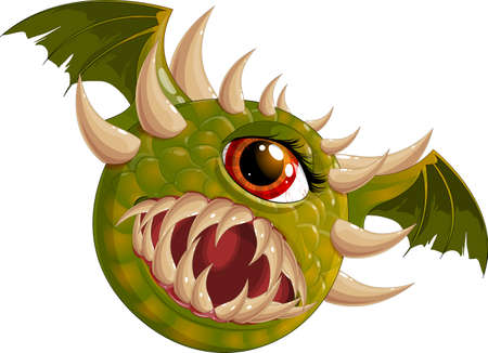 Flying hellish monsterのイラスト素材