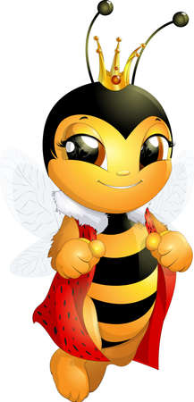 Beautiful cute beeのイラスト素材