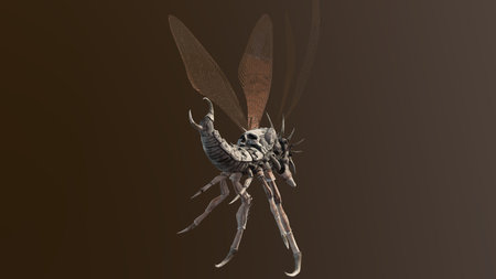 the evil bug scarab beetle 3d render
