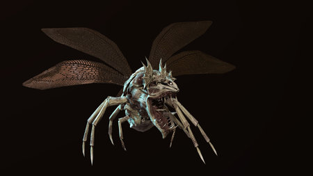 the evil bug scarab beetle 3d renderの写真素材