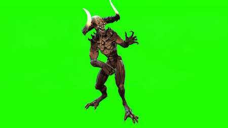 Demon mythical monster 3d renderの写真素材