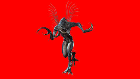 Demon mythical monster 3d renderの写真素材