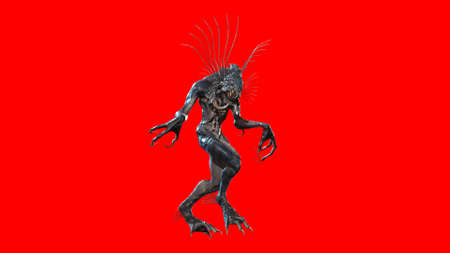 Demon mythical monster 3d renderの写真素材