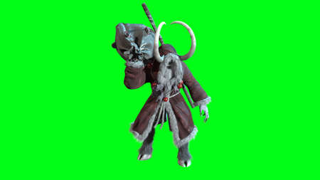 Krampus 3d render model CGの写真素材