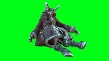 Krampus 3d render model CGの写真素材