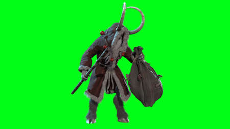 Krampus 3d render model CGの写真素材