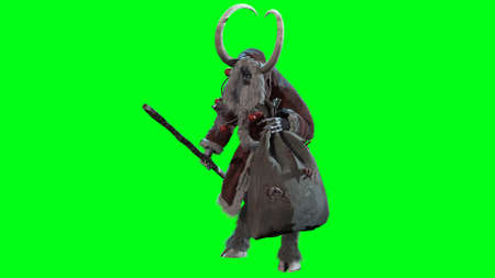 Krampus 3d render model CGの写真素材