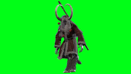 Krampus 3d render model CGの写真素材