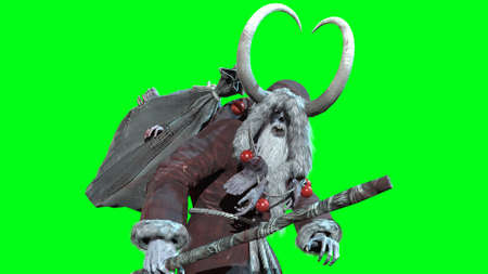 Krampus 3d render model CGの写真素材