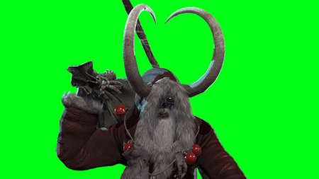 Krampus 3d render model CGの写真素材