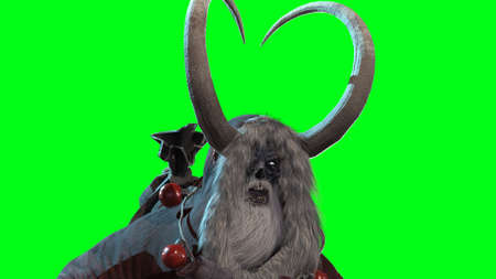 Krampus 3d render model CGの写真素材