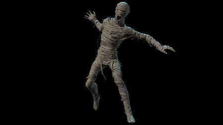 cool mummy 3d render imageの写真素材