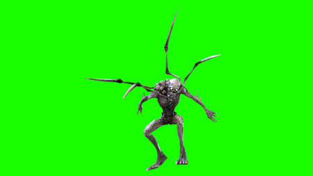 Demon mythical monster 3d renderの写真素材