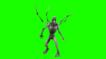 Demon mythical monster 3d renderの写真素材