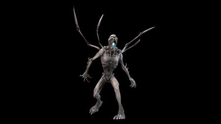 Demon mythical monster 3d renderの写真素材
