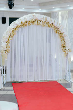 wedding decorations with flowers, decorations for celebrationsの写真素材
