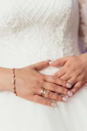hands of a brideの写真素材