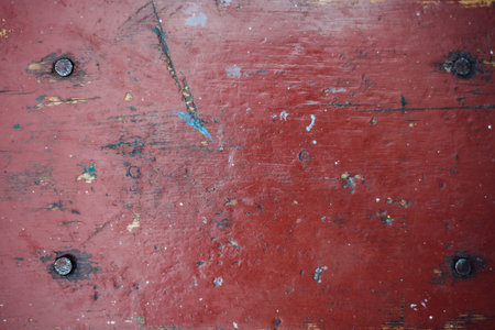 reddish-blue wood texture damaged by time