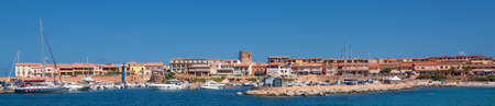 Isola Rossa harbor town Sardiniaの写真素材