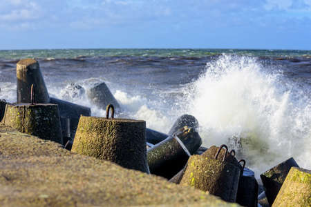 Starblock concrete star hurricaneの写真素材
