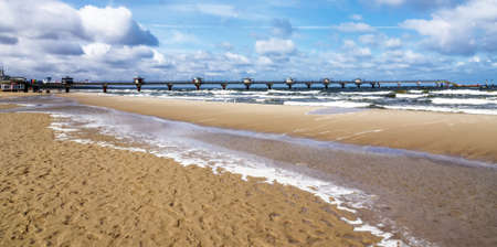 Clouds sandy beach Mosdroyの写真素材