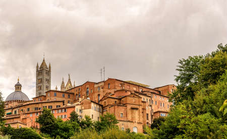 Siena Cathedral at Santa Maria Assunta city, Tuscanyの写真素材