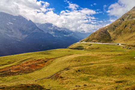 Road Switzerland Alps Mountainsの写真素材
