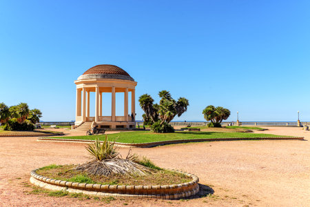 Terrazza Mascagni Park Livorno Ligurian Seaの写真素材