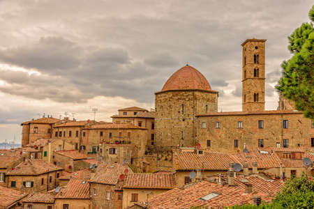 City Volterra Tuscany Palazzo the Prioriの写真素材